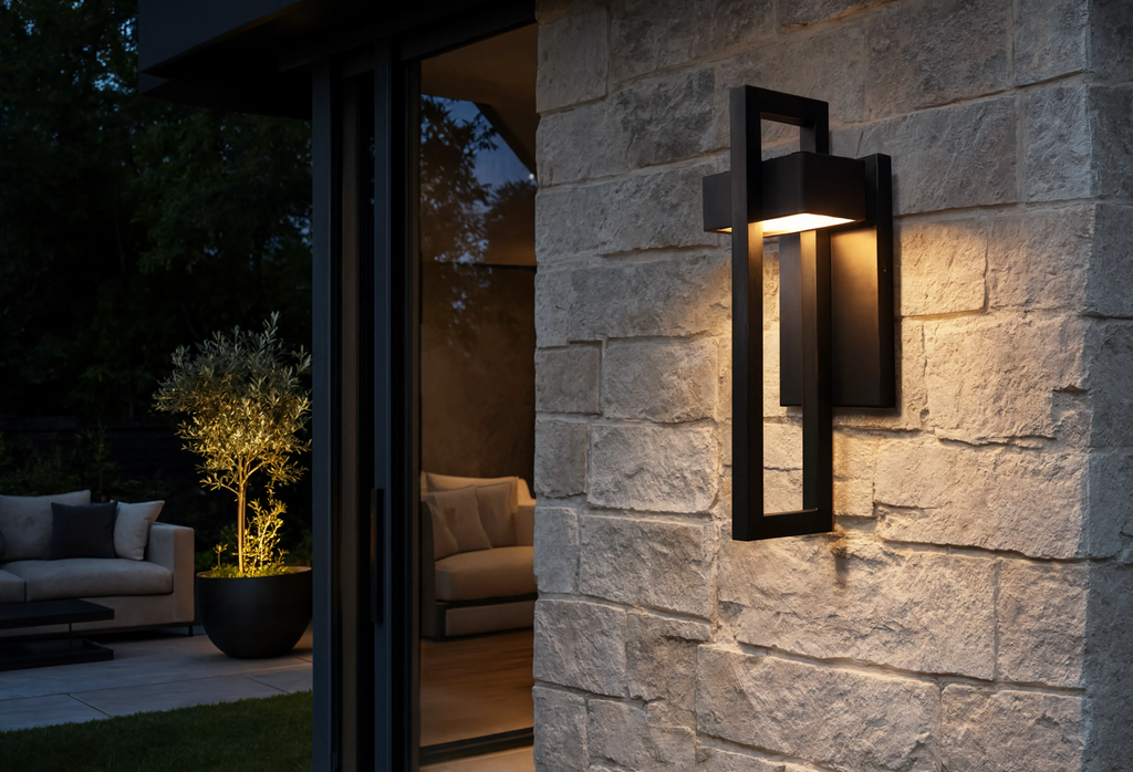 Applique Murale Extérieure LED Aluminium Noir | Framo