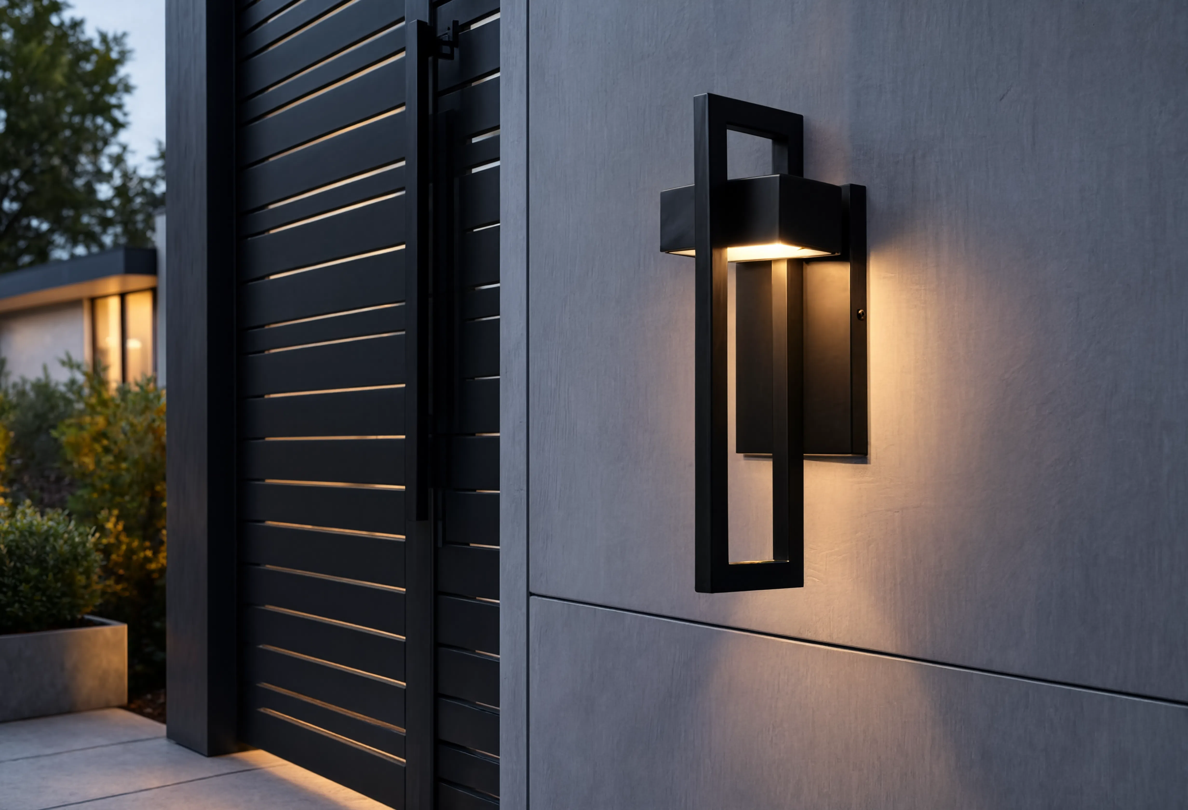 Applique Murale Extérieure LED Aluminium Noir | Framo