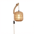 Lampe Wabi Applique Murale Intérieure en Rotin